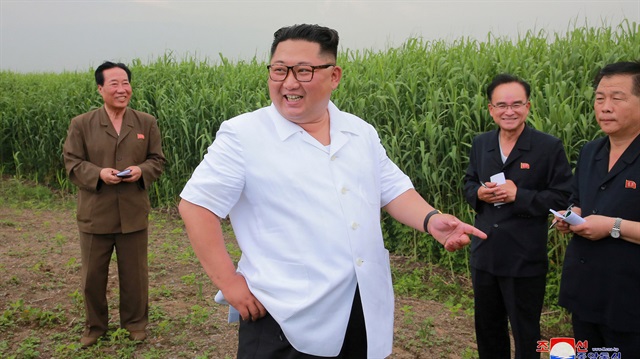 FILE PHOTO: North Korea leader Kim Jong Un visits Sindo County, North Phyongan Province.