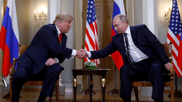 File photo: U.S. President Donald Trump and Russia's President Vladimir Putin 