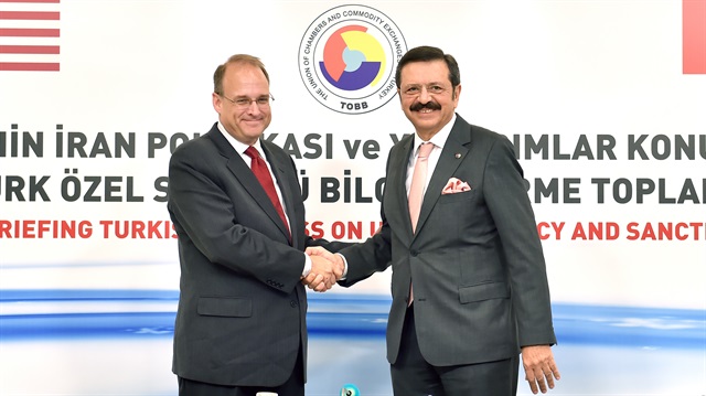  TOBB Başkanı Hisarcıklıoğlu ABD'li heyetle görüştü.
