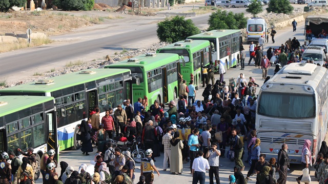 Compulsory evacuations in south Syria
