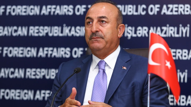 Turkish FM Çavuşoğlu in Baku