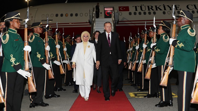 Cumhurbaşkanı Erdoğan Güney Afrika'ya gitti.