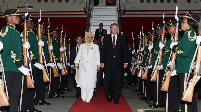 Turkish President Recep Tayyip Erdoğan in South Africa