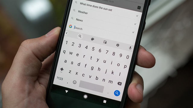Google'ın akıllı klavye uygulaması Android cihazlarda yüklü olarak geliyor. 