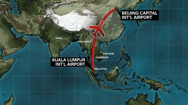 Malezya Hava Yolları'na ait MH370 sefer sayılı uçak 2014 yılında Kuala Lumpur-Pekin seferini yaparken Pasifik Okyanusu üzerinde kaybolmuştu. 