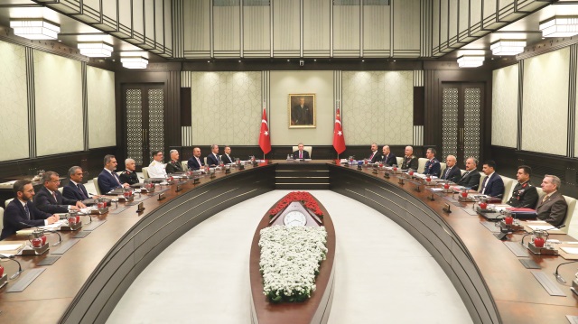 MGK toplantısı, dün Cumhurbaşkanlığı Külliyesi’nde Cumhurbaşkanı Erdoğan başkanlığında toplandı.