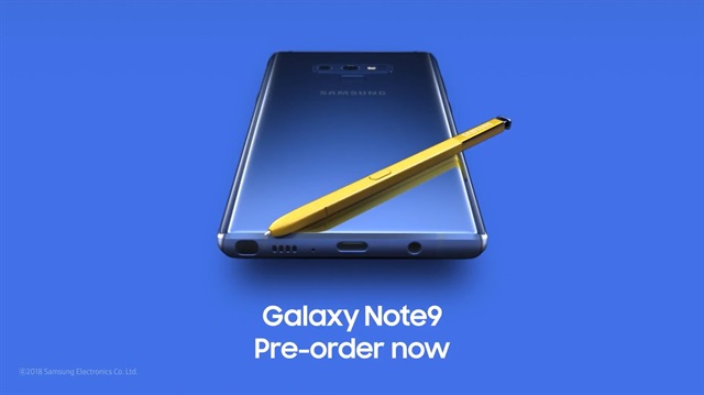 Galaxy Note 9 ön siparişe açıldı. 