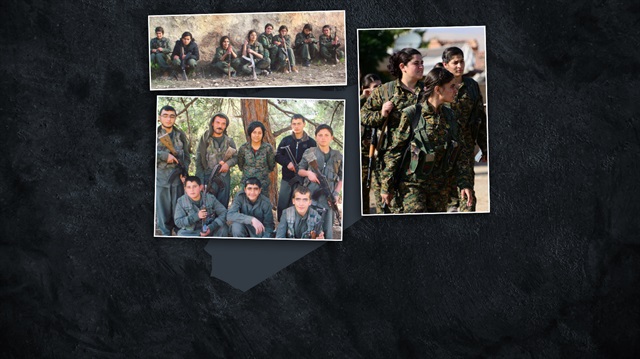 Terör örgütü PKK'nın Suriye kolu YPG, çocukları alıkoyarak saflarına katıyor. 