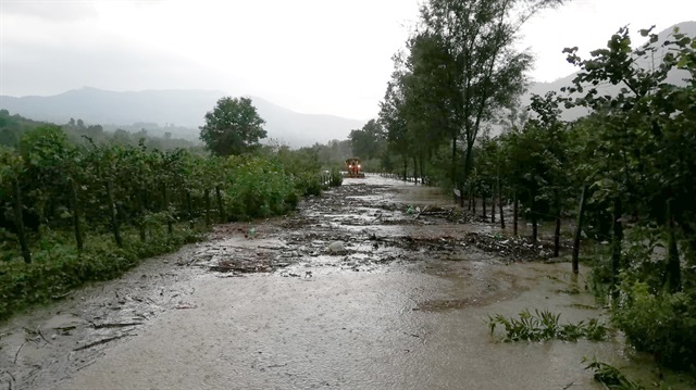 Ordu'da şiddetli yağış: Ev ve iş yerlerini su bastı