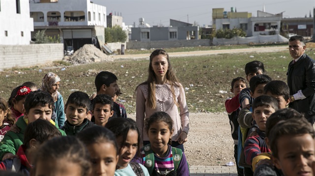 File Photo: Syrian children in temporary schools