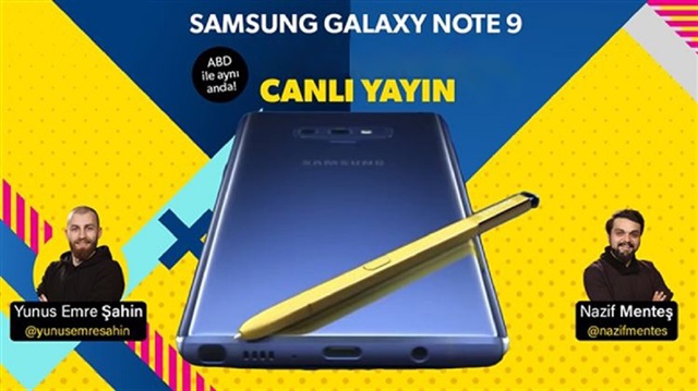 Canlı Yayın: Samsung Galaxy Note 9 tanıtıldı!