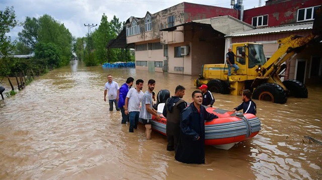 Heavy rains in Black Sea province of Ordu