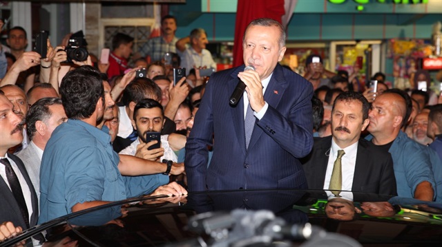 Başkan Erdoğan Rize'de vatandaşlara hitap etti.