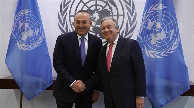 Dışişleri Bakanı Mevlüt Çavuşoğlu ve Birleşmiş Milletler Genel Sekreteri Antonio Guterres