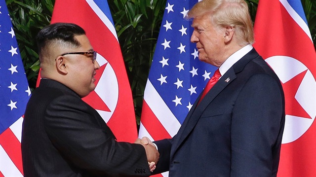 Kuzey Kore lideri Kim Jong-un ve ABD Başkanı Donald Trump