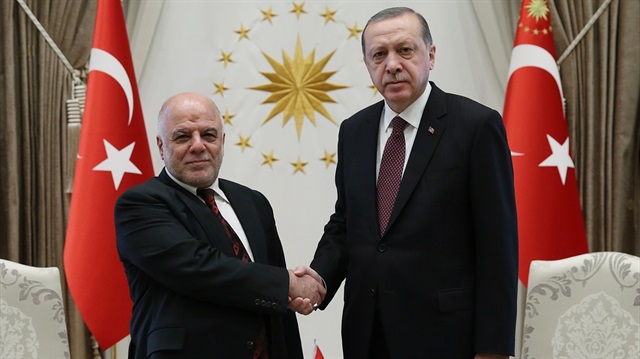 Irak Başbakanı Haydar el-İbadi ile Başkan Recep Tayyip Erdoğan
