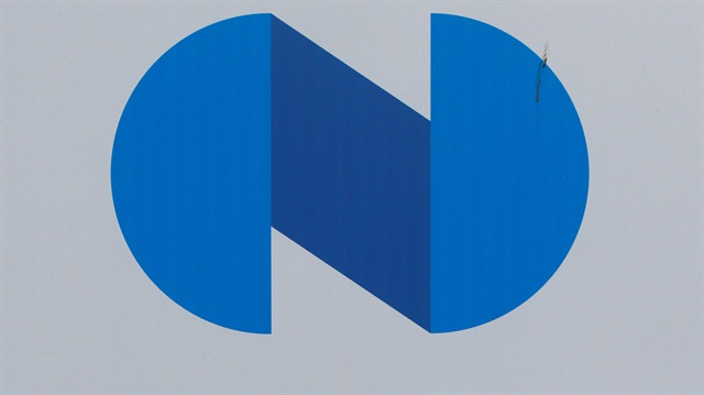  The logo of Russia's miner Norilsk Nickel (Nornickel) 