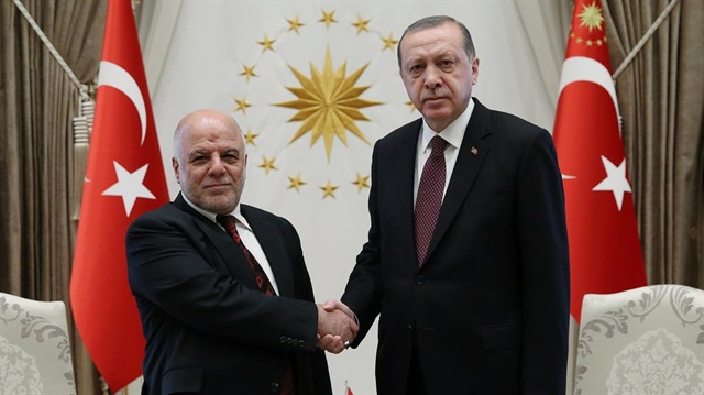 Haidar al-Abadi and Recep Tayyip Erdoğan