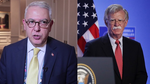 Ulusal Güvenlik Danışmanı John Bolton ile Türkiye'nin Washington Büyükelçisi Serdar Kılıç