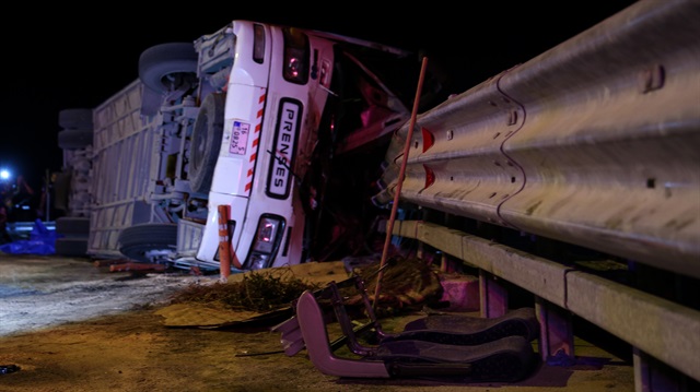 Bursa'daki kazada 1 kişi hayatını kaybetmiş, çok sayıda yolcu yaralanmıştı. 