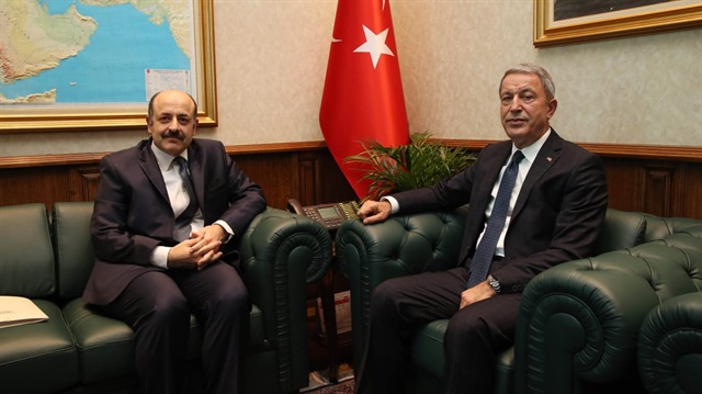 Milli Savunma Bakanı Hulusi Akar ile YÖK Başkanı Yekta Saraç görüştü.