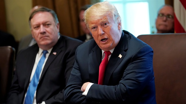 U.S. President Donald Trump (R) and Secretary of State Mike Pompeo (L).