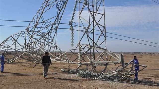 "تفجير أبراج الطاقة فائقة الضغط أدى إلى انطفاء تام للطاقة الكهربائية في محافظة نينوى، وأجزاء من كركوك".