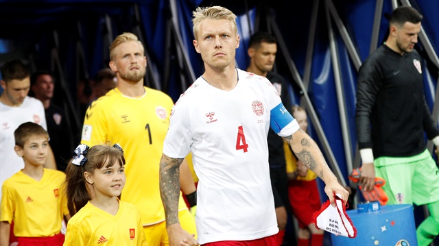 Simon Kjaer, 2018 Dünya Kupası'nda Danimarka'nın kaptanlığını yapmıştı.