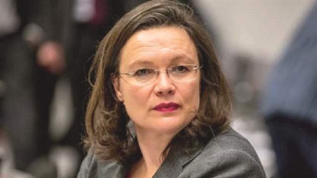 ​Almanya'da Sosyal Demokrat Parti'nin lideri Andrea Nahles