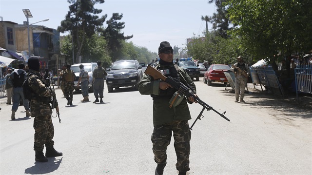  Afghan security forces patrol in Kunduz