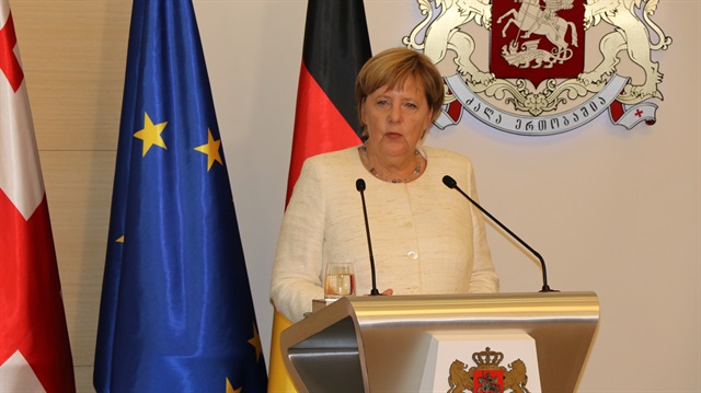 German Chancellor Angela Merkel in Tbilisi