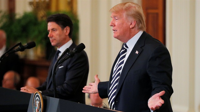 File photo: U.S. President Donald Trump and Italian Prime Minister Giuseppe Conte