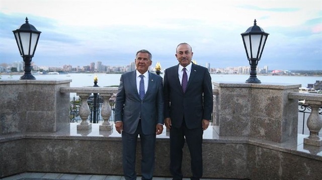 وزير الخارجية التركي ورئيس تتارستان