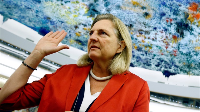 Austria's Foreign Minister Karin Kneissl 