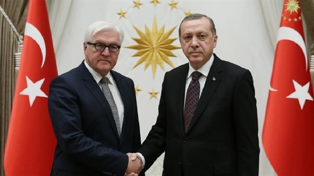 President Recep Tayyip Erdoğan and German President Frank-Walter Steinmeier 