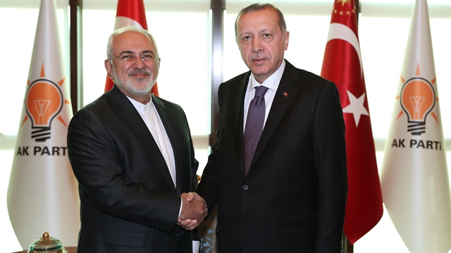 Cumhurbaşkanı Erdoğan, İran Dışişleri Bakanı Zarif'i makamında kabul etti.