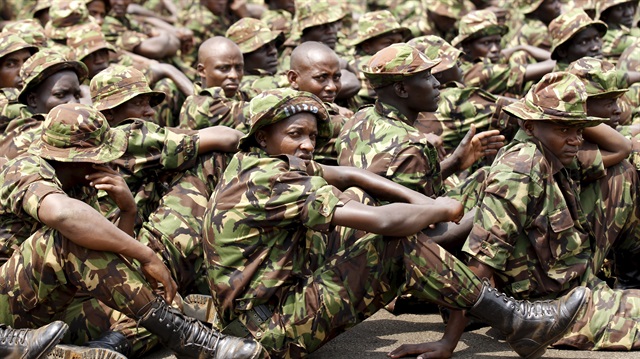 File photo: Members of the Kenya Defence Forces 