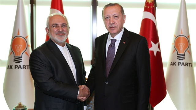 Turkish President Erdoğan meets with Iran's Foreign Minister Mohammad Javad Zarif in Ankara, Turkey, August 29, 2018. 