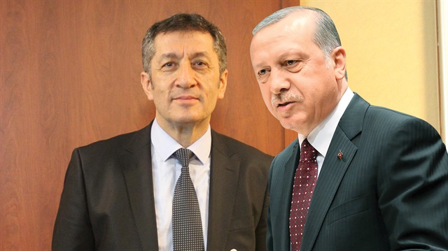 Milli Eğitim Bakanı Ziya Selçuk - Cumhurbaşkanı Recep Tayyip Erdoğan 