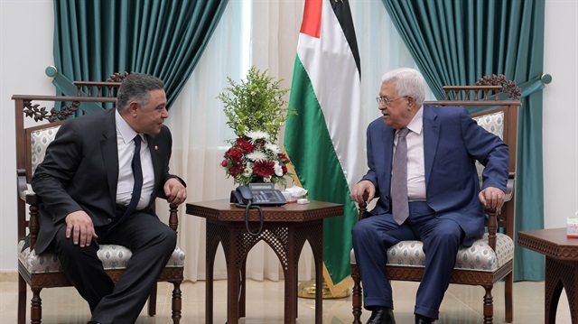 Mahmoud Abbas - Amr Hanafi meeting in Ramallah

