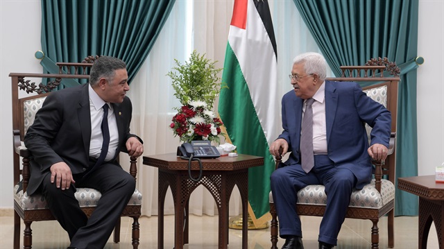 Mahmoud Abbas - Amr Hanafi meeting in Ramallah
