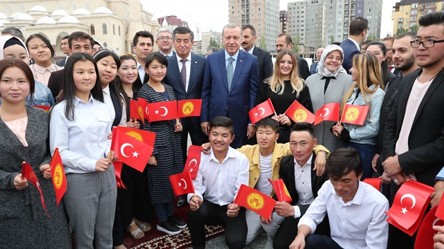 Turkish President Erdo[an in Bishkek

