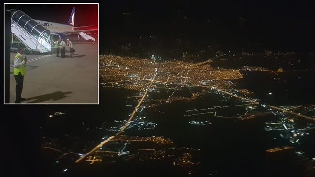 Ankara'dan kalkan uçak, pistin GPS hatası vermesi nedeniyle Kahramanmaraş yerine Gaziantep'e iniş yapabildi.