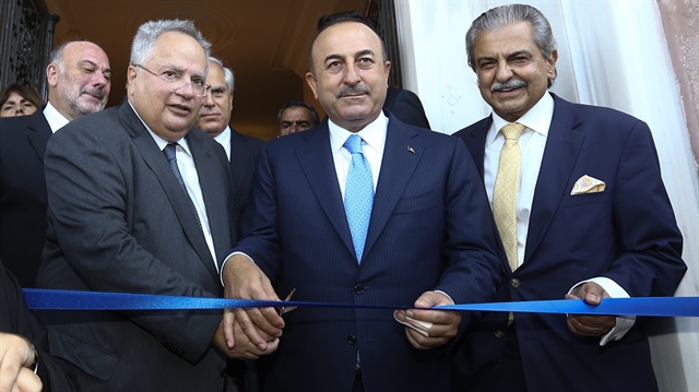 Mevlüt Çavuşoğlu and Nikos Kocias in İzmir