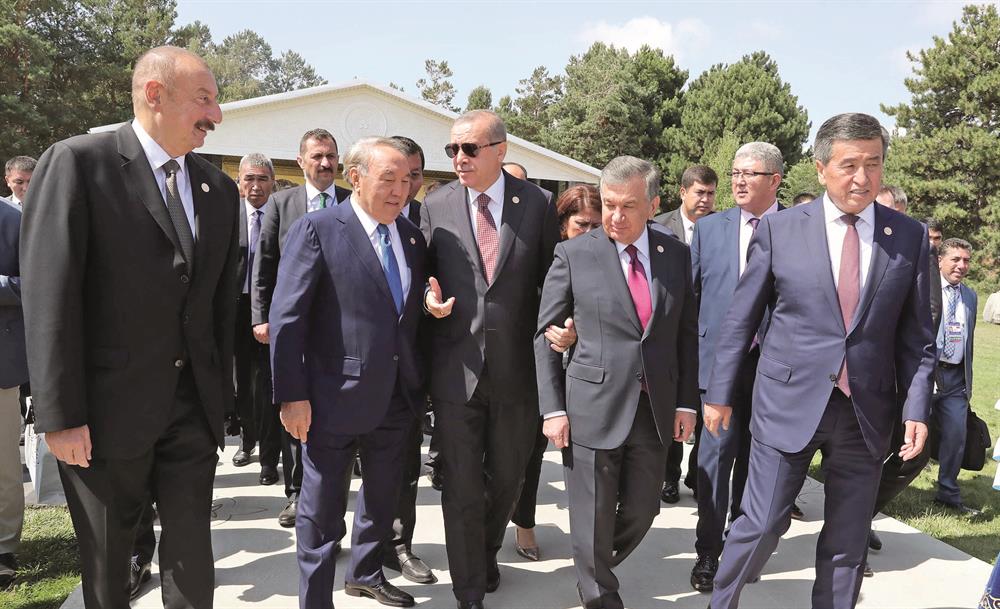 İlham Aliyev - Nursultan Nazarbayev - Tayyip Erdoğan - Şevket Mirziyayev - Sooronbay Ceenbekov