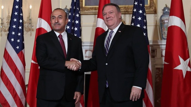 Mevlüt Çavuşoğlu and Mike Pompeo