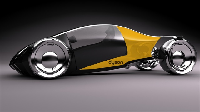 Dyson elektrikli otomobil için yapılan bir konsept çizim.