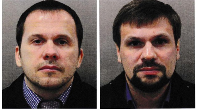 Skripa vakasındaki şüpheliler Alexander Petrov ve  Ruslan Boshirov