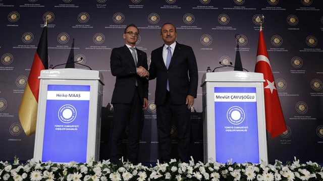 Dışişleri Bakanı Çavuşoğlu ile Alman mevkidaşı Maas, Ankara'da ortak basın toplantısı düzenledi.