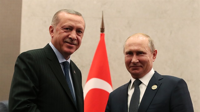 Recep Tayyip Erdoğan and Vladimir Putin